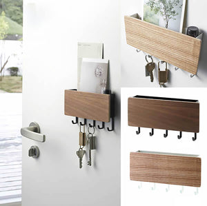 Coat Key Rack Entrance Storage Wall Mount Hook Door Home Room Organizer