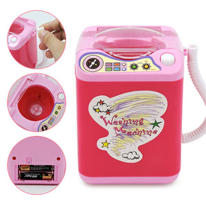 Mini Electric Washing Machine Cosmetic Sponge Makeup Brushes Cleaner Toys Wash