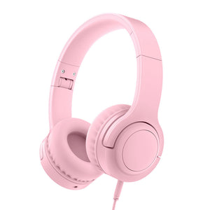 PICUN Q2 Kids Wired Headphones 93dB Volume Limited On Ear Foldable Children Headset with Volume Limiting and Sharing Function 3.5mm Jack