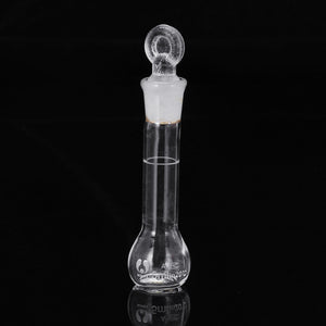 5mL Clear Glass Volumetric Flask w/ Glass Stopper Lab Chemistry Glassware