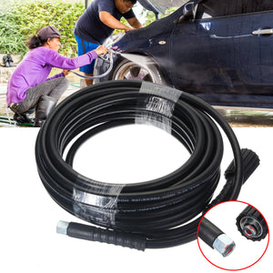 30ft 10M 5800PSI High Power Pressure Washer Extension Jet Hose Water Pipe M22 X M14 Thread