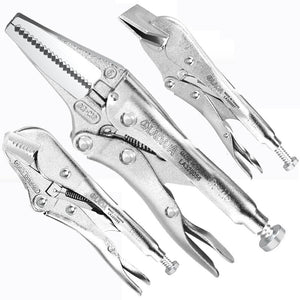 LAOA Power Locking Pliers Set Welding/Straight/ Needle Nose/ Flat Nose/ Sealing/ Oil Filter Locking Pliers