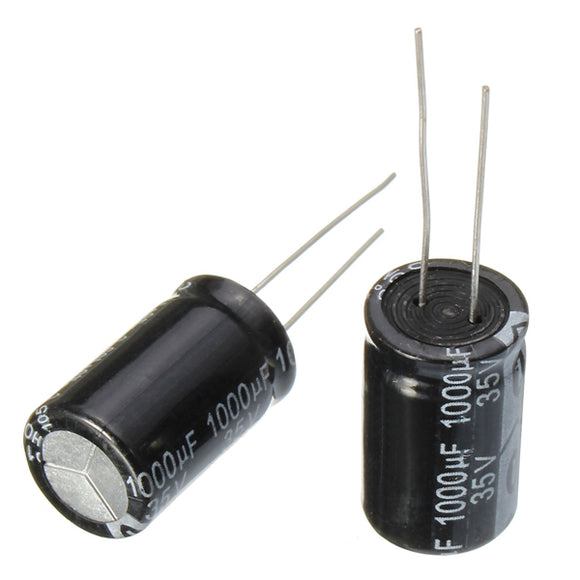 30pcs 35V 1000uF Electrolytic Capacitor Low ESR 13 x 20mm