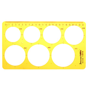 Big Circle Round Circular Drawing Template KT Soft Plastic Ruler Design Drawing Board