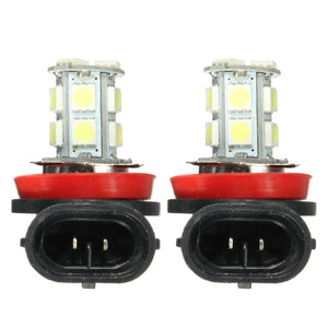 Pair Super White 6000K H11 H8 H9 LED Car Headlight Fog DRL Driving Light Lamp Bulbs