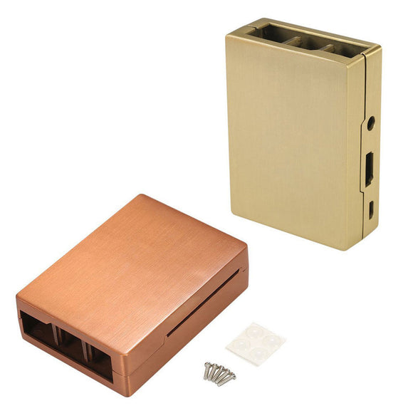 Bronze/Red Copper Aluminum Alloy Case Shell For Raspberry Pi 3 Pi 2 B+