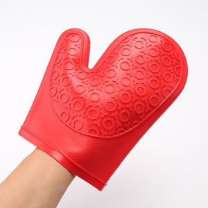 Short Thick Silicone Glove Non-slip Microwave Oven Glove