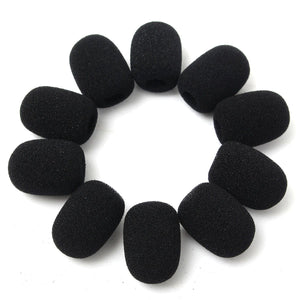 10Pcs Headphone Headset Microphone Foam Earphone Mic Grill Windshield Sponge Foam Pads Cover Mic Cover