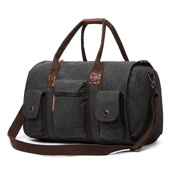 Men Canvas Large Capacity Multifunctional Crossbody Bag Shoulder Bag