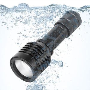 XANES 1600 Lumens Flashlight 3 Modes IPX8 Waterproof LED Torch Light Hunting Portable Work Light 18650