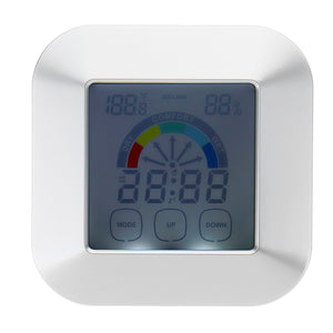 Indoor Thermometer Humidity Monitor Touchscreen Backlight Timer Smart Digital Hygrometer Temperature