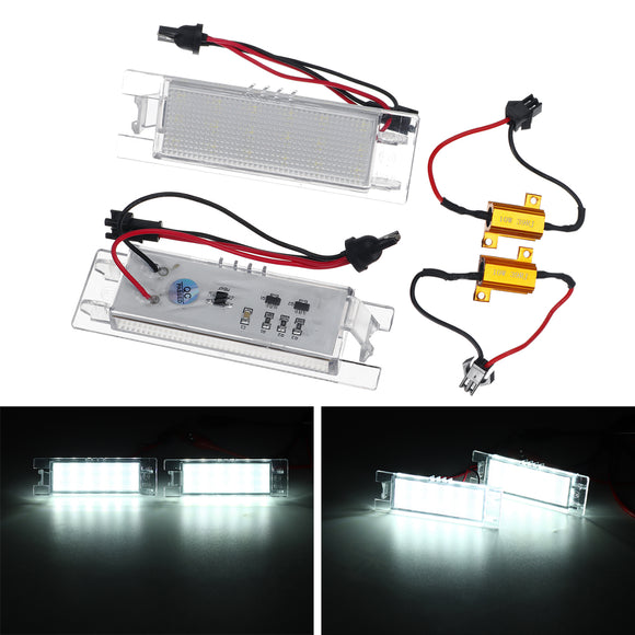 2pcs 12V 18 LED License Number Plate Lights Lamp Bulb For Vauxhall Opel Adam Astra NE8X