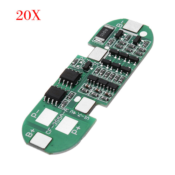 20pcs Three String DC 12V Lithium Battery Protection Board Charging Protection Module