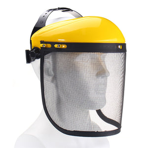 Large Steel Metal Mesh Visor Safety Helmet Hat for Chainsaw Brushcutter Full Face Protector Mask