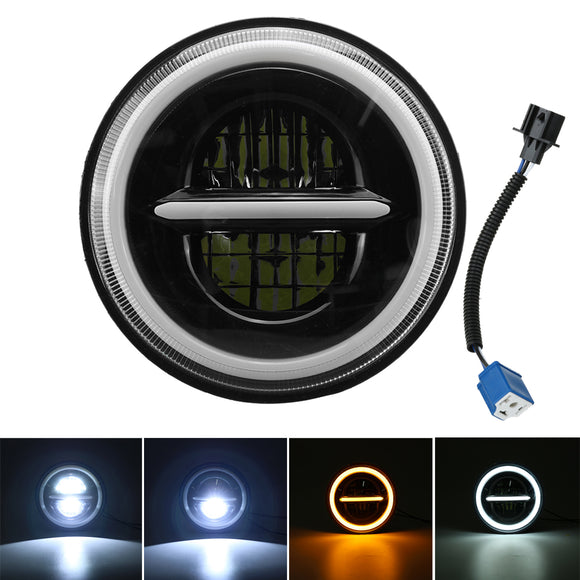 7 Inch DRL LED Headlight Hi/Lo Beam Halo Turn Signal Lamp For Harley/JEEP/Wrangler Car Truck Motorcycle