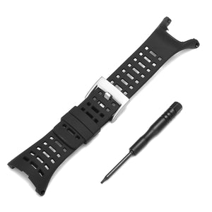 Black Silicone Watch Band for Suunto Ambit 3 Peak/Ambit 2