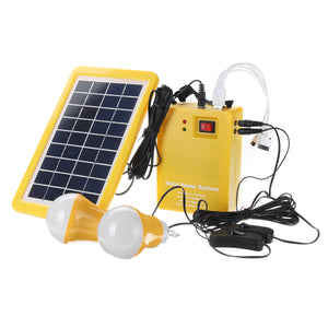 12V DC Solar Panels Lighting Charging Generator Home Outdoor Energy Solar Powered System