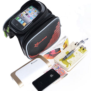 ROCKBROS Bike Bicycle Front Tube Bag Pannier Smartphone Bag Saddle Bag