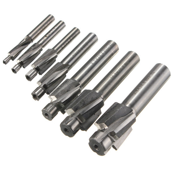 M3.2-M12.4 HSS Counterbore End Mill Cutter CNC Bit