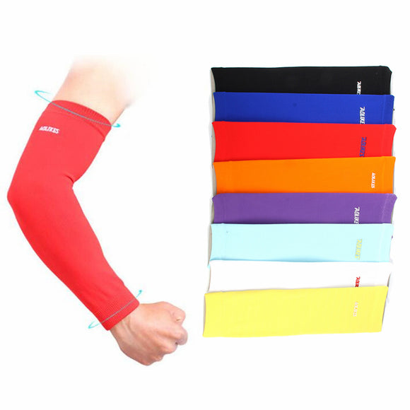 IPRee 1Pcs Sports Arm Sleeves Warmers UV Protector Bicycle Cycling Volleyball Compression Armband