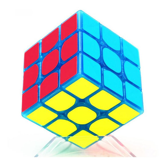 Classic Magic Cube Toys 3x3x3 PVC Sticker Block Puzzle Speed Cube Dark Luminous