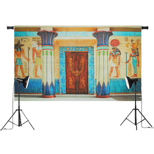 5x3FT 7x5FT Egyptian Frescoes Wall Photography Backdrop Studio Prop Background