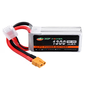 XF POWER 14.8V 1300mAh 100C/200C 4S Lipo Battery XT60 Plug for RC Racing Drone