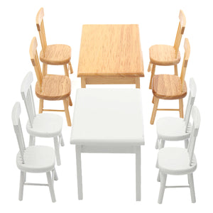 1:12 Dining Table Chair Set Dollhouse Miniature Furniture Accessories For Dollhouse