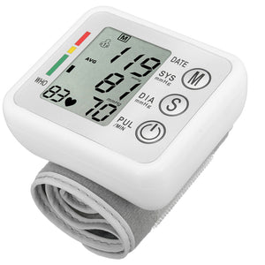 English Broadcast LCD Blood Pressure Monitor Intellisense Voice Digital Wrist Sphygmomanometer