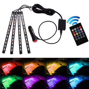 12V/5V LED Colorful Atmosphere Lamp One For Four Voice Control With Infrared Remote Control