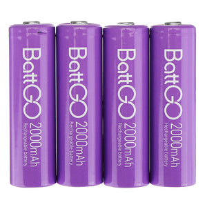 4Pcs ISDT 1.5V 2000mAh Rechargeable AA Ni-MH Battery for ISDT C4 N8 Charger