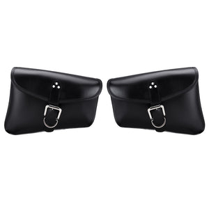 PU Leather Motorcycle Saddlebags Luggage Side Back Storage Bag For Harley XL883/1200