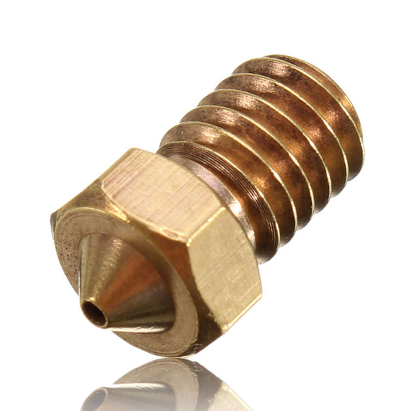 3PCS V6 Brass Nozzle 1MM For 1.75mm Filament Copper Nozzle Extruder Print Head 3D Printer