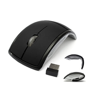 USB folding Wireless Optical Arc Mouse