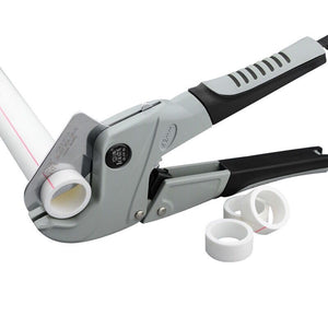 JERXUN JX-0136 PVC Pipe Cutter 42mm SK-steel Ratchet Scissors Tube Cutter PVC/PPR Cutting Hand Tools