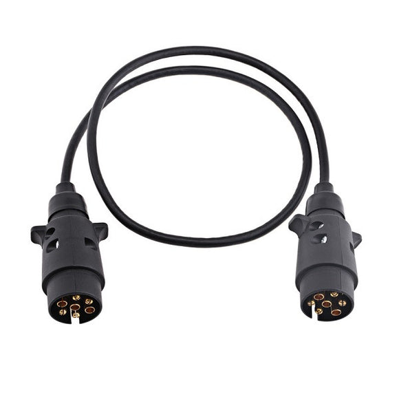 Tirol 7 Pin 12V Trailer Extension Cable Connector N Type Plug Wiring For European Vehicles