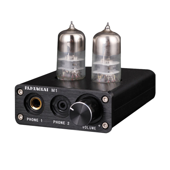 PJ.MIAOLAI M1 Fever HiFi 7022 Chip USB Module 6J9 Tube Preamplifier Computer Desktop Portable Headphone Power Amplifier