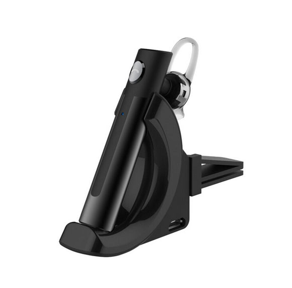 Bakeey Z4 Bussiness HIFI bluetooth Earphone DSP Noise Reduction Long Standup Single Ear Earbuds with USB Charging Magnetic Car Headphone Mount Holder