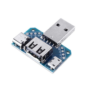 10pcs USB Adapter Board Male to Female Micro Type-C 4P 2.54mm USB4 Module Converter