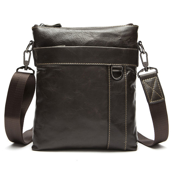 Genuine Leather Men Messenger Bag Business Retro Crossbody Bags