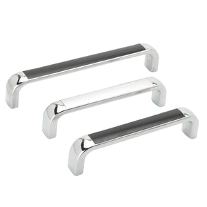 2Pcs Modern Simple Pull Handle Cabinet Wardrobe Door Drawer Knob Hardware Chrome