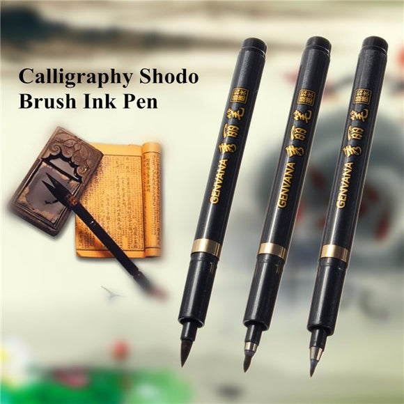 S M L Chinese Japanese Calligraphy Shodo Brush Ink Pen Writing Drawing Tool Craft