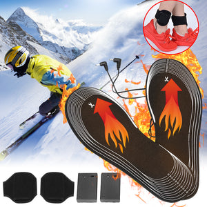 1 Pair 31x11cm Insoles Electric Battery Heated Insoles Feet Warmer Shoe Insole