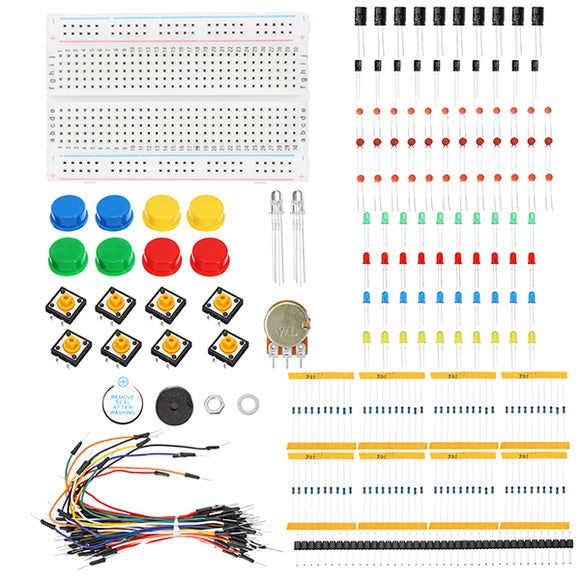 KS Starter Learning Kit For Arduino Resistor/Capacitor/Jumper Wire/Breadboard/Potentiometer