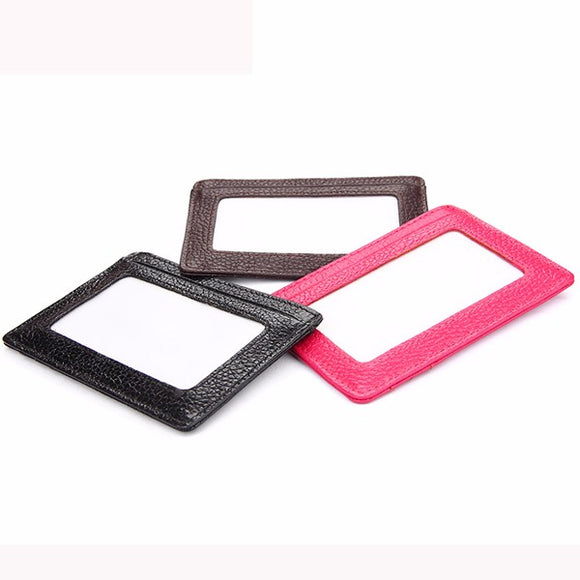 Men Women RFID Blocking Genuine Leather Wallet ard ID Card Holder