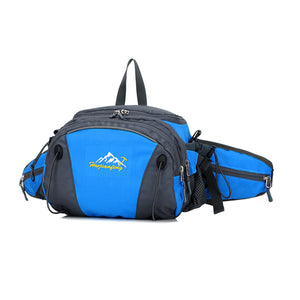 Men's Travel Hiking Waterproof Backpack Large Capacity Nylon Multifunction Riding Bag