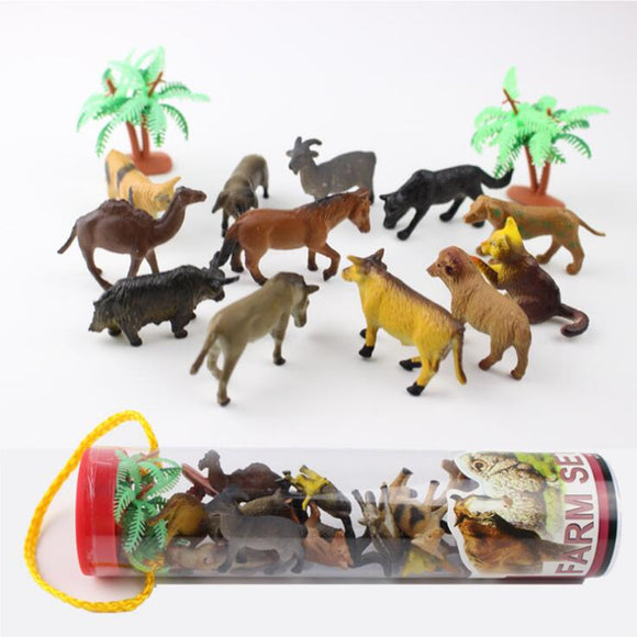 12pcs/set Dinosaur Ocean Wild Farm Animals Model Kids Figure Collection Toys