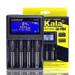 Liitokala Lii-PD4 LCD 3.7V NiMH Lithium Battery Charger US/EU Plug