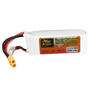 ZOP Power 11.1V 5400mAh 3S 20C Lipo Battery XT60 Plug