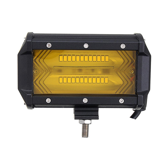 5Inch 72W 1300LM LED Work Light Flood Spot Combo Fog Lamp Amber for Jeep Offroad SUV Boat